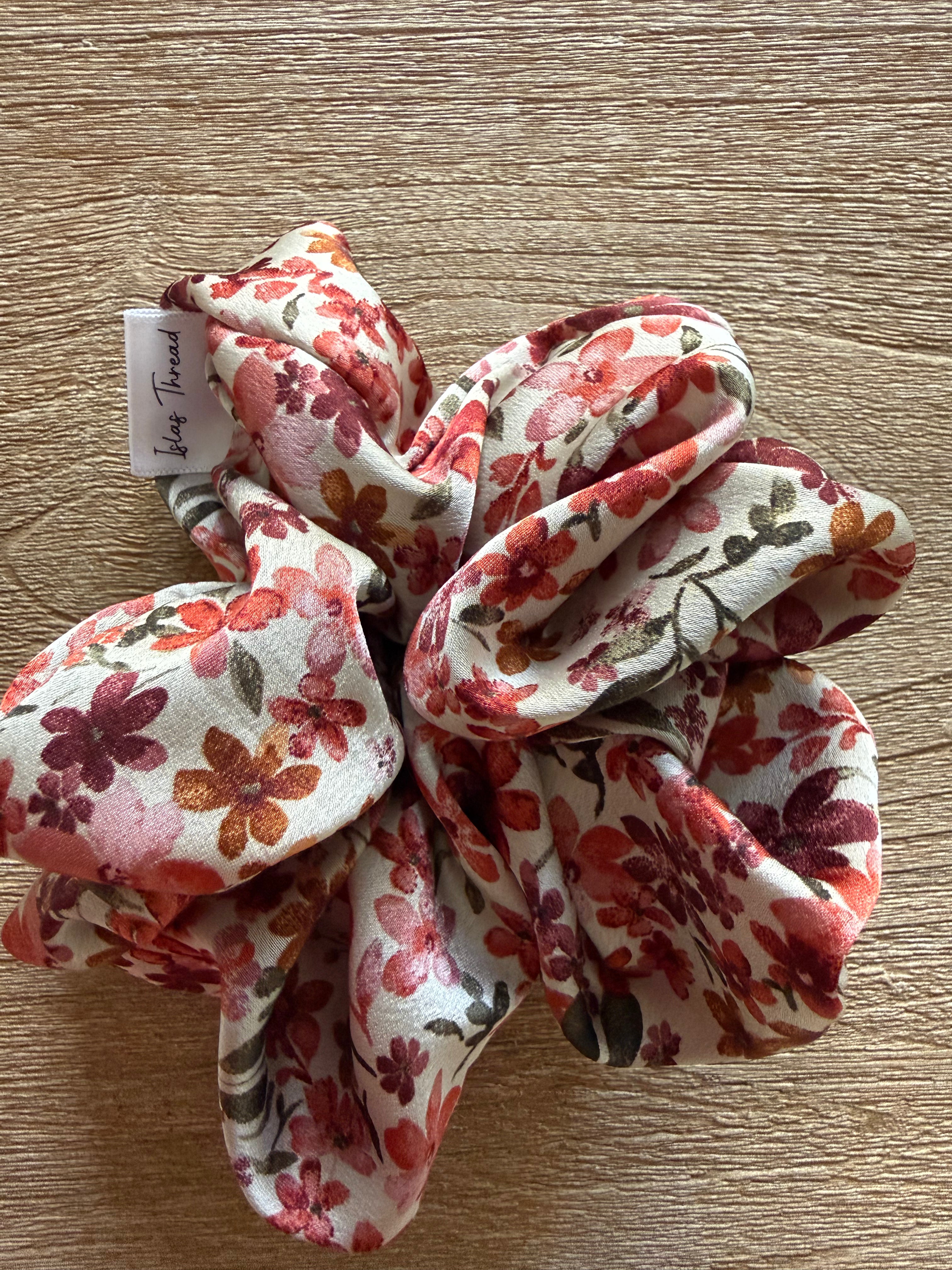 Floral scrunchie