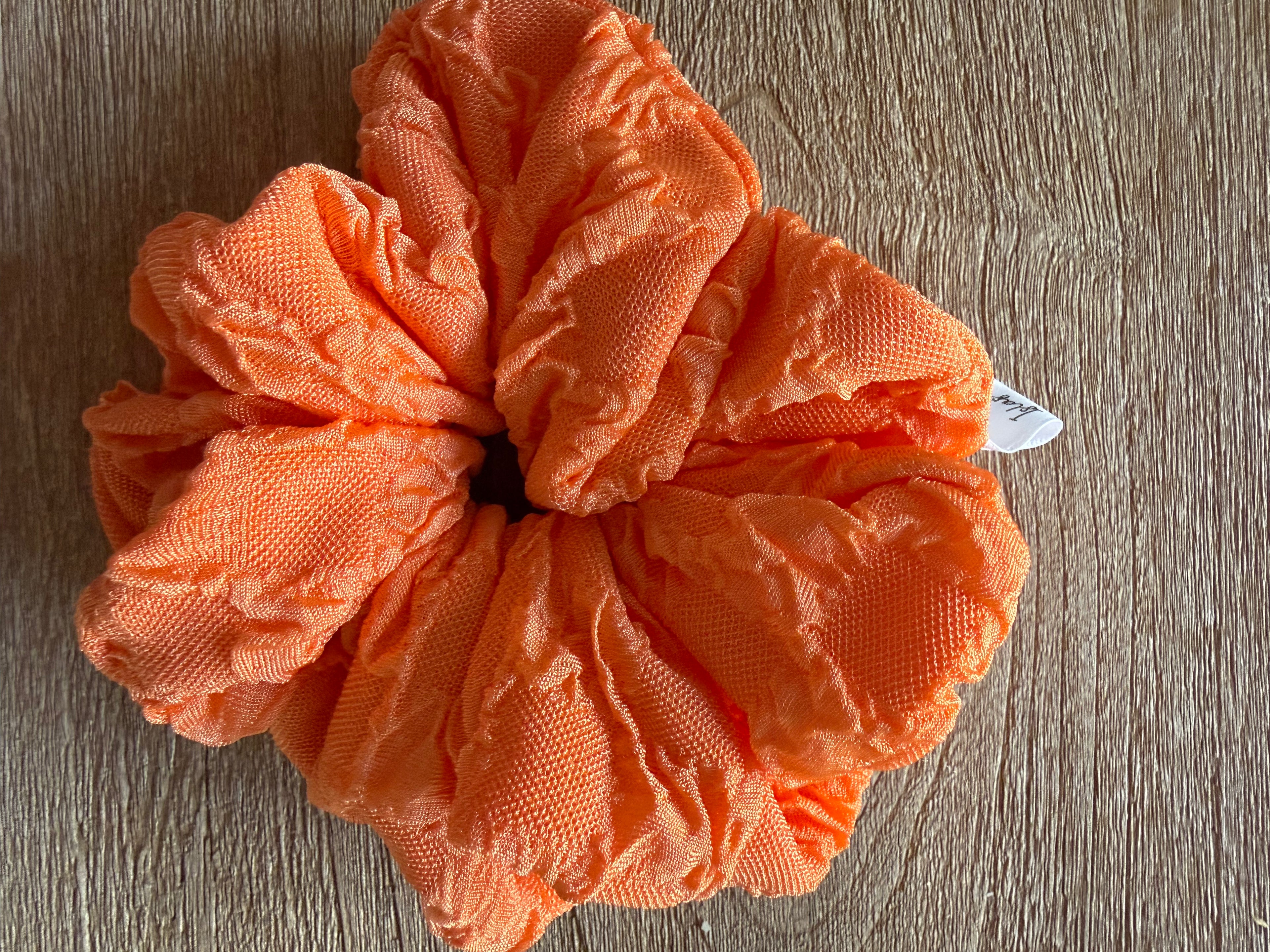 Orange scrunchie