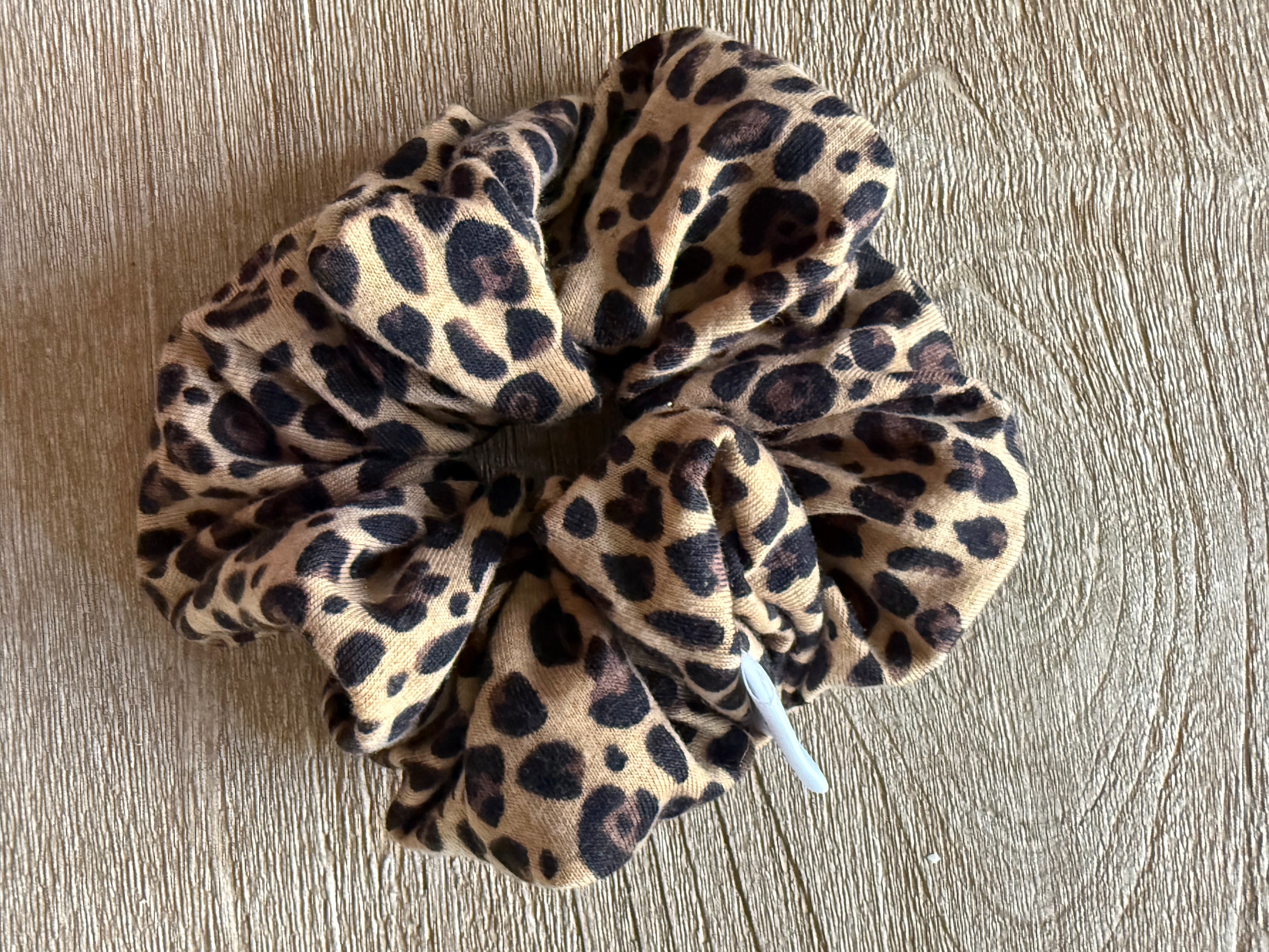 Cheetah scrunchie